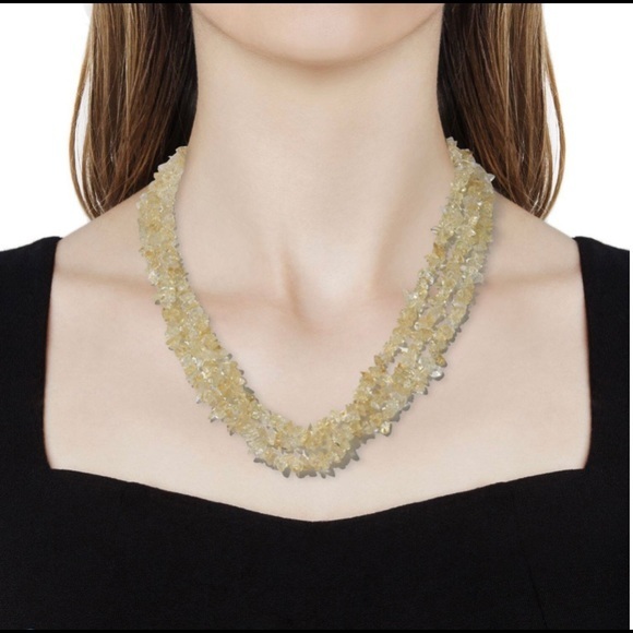 359 + Ctw Brazilian Citrine Necklace 20 Inches